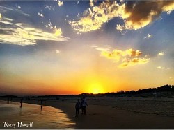 Sunset at the beach