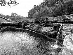 After a small rain watching the water runs off at a few points