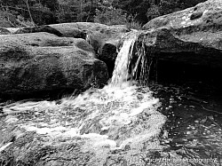 Water gushing after a rain