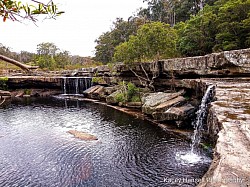 The water falling from different areas