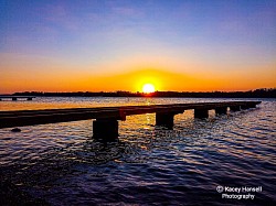 Sunset over the jetty