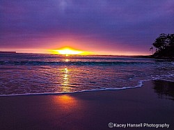 Sunrise on a cloudy morning