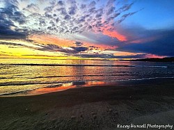 At the beach on sunrise